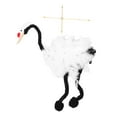 thumbnail image 1 of Juguete de marioneta de grúa hecho a mano, títere de madera único, pluma de Animal con cuerdas para juego interactivo y diversión didáctica, 1 of 8