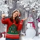thumbnail image 4 of Fondo de Navidad para fotografía, Fondo de Tela de Madera Fondo de fotografía de muñeco de Nieve de Invierno Fondo de fotografía de Feliz Navidad Fiesta de Año Nuevo Accesorios de fotografía navideña A ER, 4 of 5