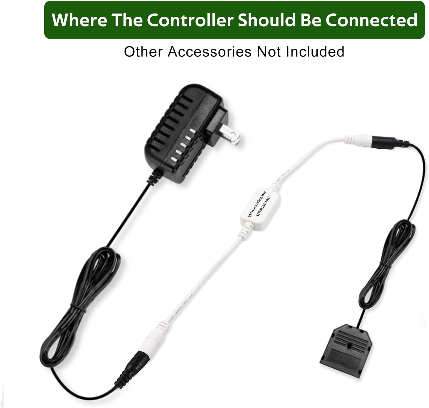 JJEAN-Updated Mini Remote Control for Single Color LED Strip Lights, RF Dimmer for 12V DC LED Ribbon, LED Neon Sign, Wireless Remote Control for Dimmable 3528 5050 Under Cabinet Puck Lights(Single Co