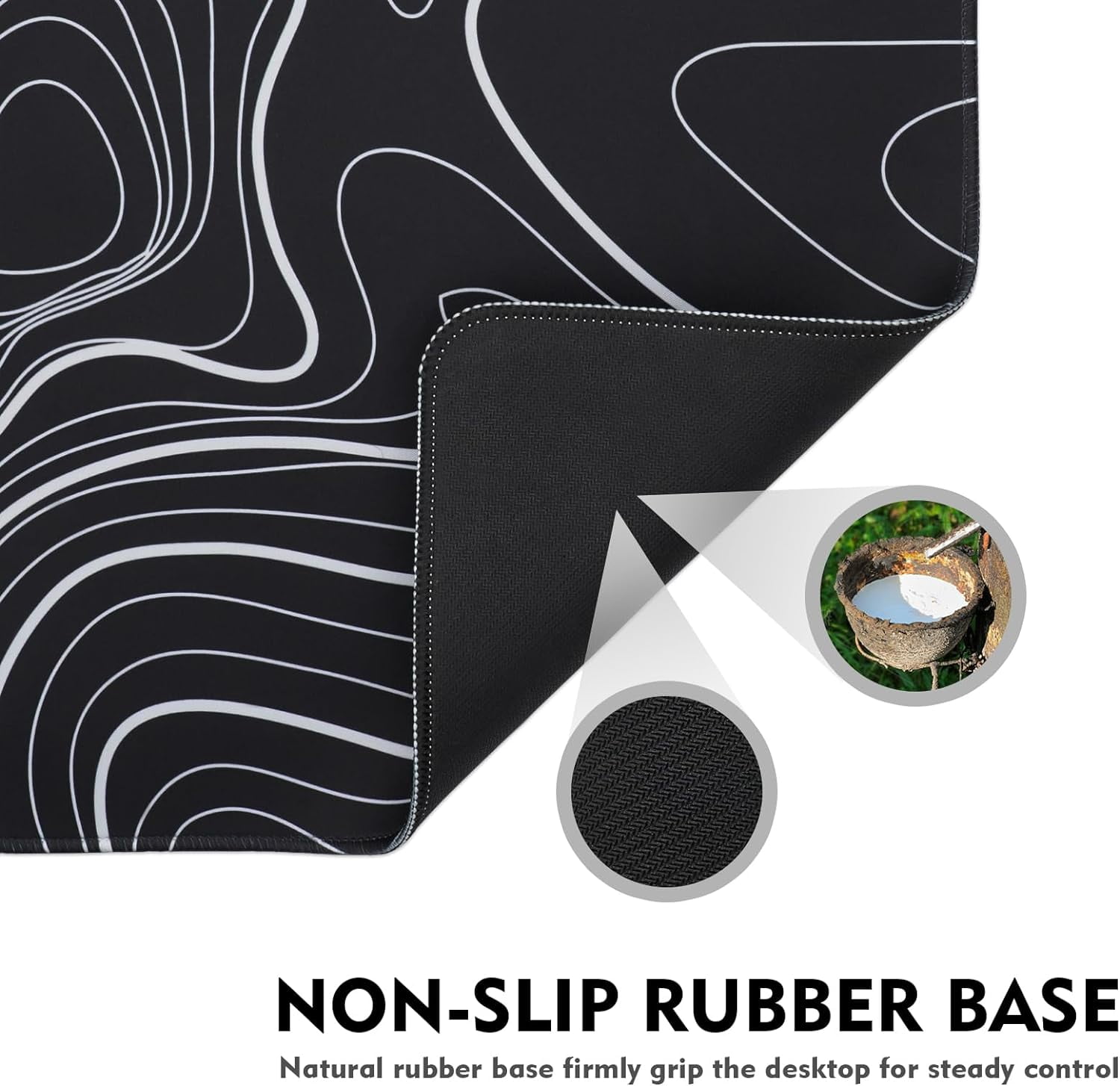 Gaming Mouse Pad, Large Mouse Pad for Desk, Desk Mat Extended Mousepad, with Non-Slip Rubber Base Desk Pad for Home Office Gaming (31.5 x 11.8", Modern Art)
