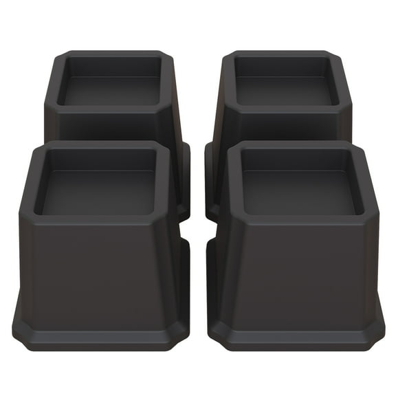 Lutown-Teen Bed Risers 3 inch Heavy Duty Furniture Risers for Sofas, Chair Risers Sofa Risers Table Risers Set of 4 Pack, Black