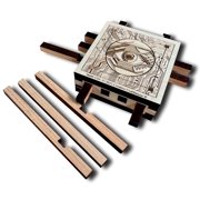 Creative Crafthouse Computer Chip Burr Puzzle, Collector's Wood Brain Teaser