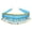 Color:Lake blue, variant on Shimmering Belly Dance Dog Waist Skirt Adjustable Length Corgy Belly Dancing Costume Pet Party and Stage Show Accessory