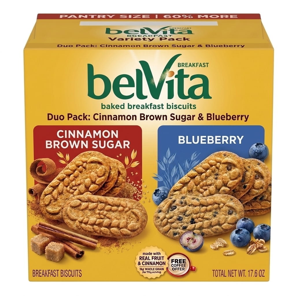 belVita Cinnamon Brown Sugar Breakfast Biscuits (25 pk.) - Walmart.com