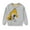 Gray, variant on Animal Print Striped Toddler T-Shirt, Long Sleeve Crew Neck Breathable Shirt for Girls Boys Fall Casual