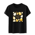 thumbnail image 2 of Daisyyozoid Nouvelles Arrivées Hauts pour Femmes Joyeuses Pâques Mode Manches Courtes Imprimé, 2 of 4