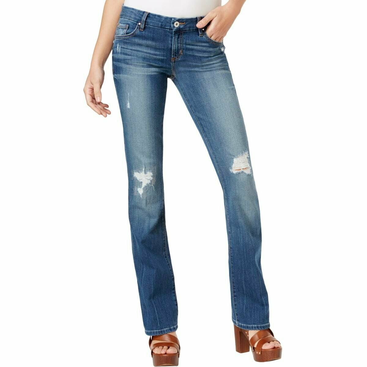 GUESS - Women's Jeans 28X33 Stretch Tailored Mini Bootcut 28 - Walmart ...