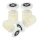 thumbnail image 3 of 4 poleas para puertas corredizas de ducha, repuesto de color blanco, 3 of 7