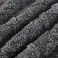 thumbnail image 3 of Thick Cozy Sherpa Fleece Blanket, Luxurious Elegant Reversible Blanket for All Season Use, Easy Care Machine Washable (Gray White, 100 x 150 cm), 3 of 7