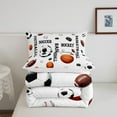 thumbnail image 5 of Erosebridal Football Player Bedding King Comforter Set, Baseball Sports Down Comforter, Cartoon Decor, Reversible 3 Pieces, 5 of 7