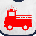 thumbnail image 4 of Inktastic Cute Red Firetruck Boys or Girls Baby Bib, 4 of 4