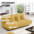thumbnail image 5 of Indecor Home 68.9" Soft Lazy Sofa for Living Room Bedroom 3 Seater Floor Sofa Dark Yellow, 5 of 8