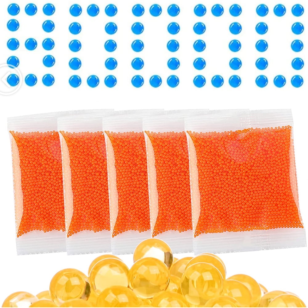 90000 Water Ball Beads Refill Ammo with Compressible Bottle 7-8mm