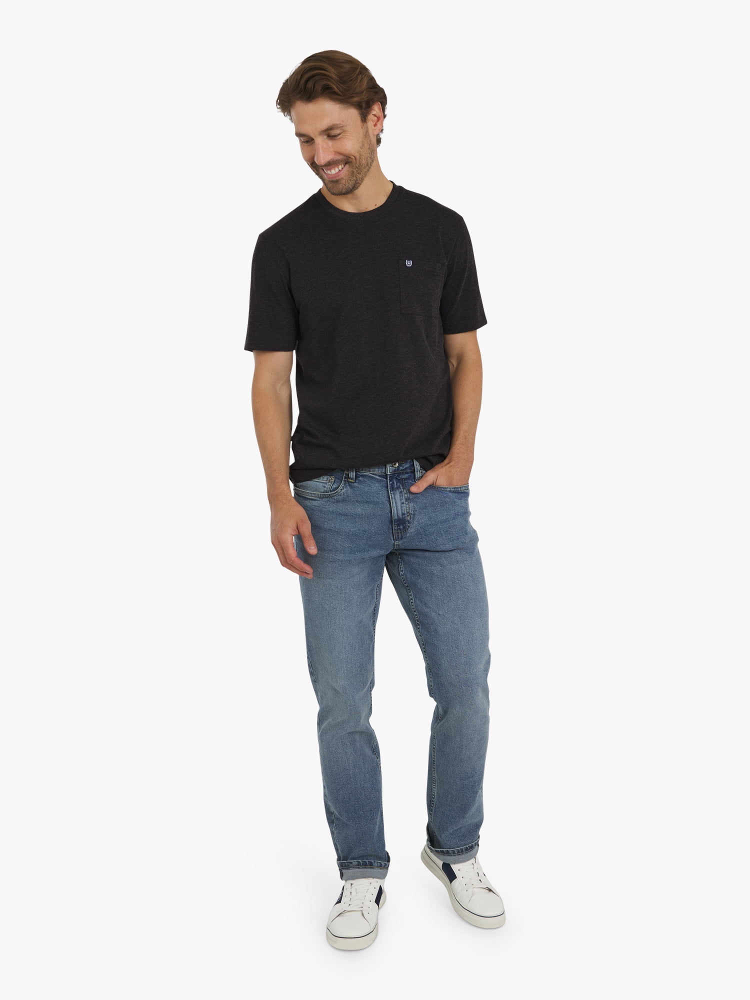 Chaps Men's and Big Men's Seacoast Wash Slub Pocket T-Shirt, Sizes S-3XL