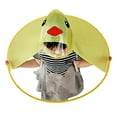 thumbnail image 2 of Chubasquero para niños, chubasquero de pato para niños pequeños y sombrero de paraguas, OVNI impermeable para bebés y niños, 2 of 8