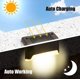 thumbnail image 5 of Paquete de 4 luces solares para escaleras, luces LED impermeables para vallas solares para escaleras (carcasa marrón - luz blanca) JAMW Sencillez, 5 of 5
