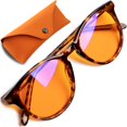 thumbnail image 1 of Gafas bloqueadoras de luz azul THL SLEEP naranjas para dormir, 1 of 9