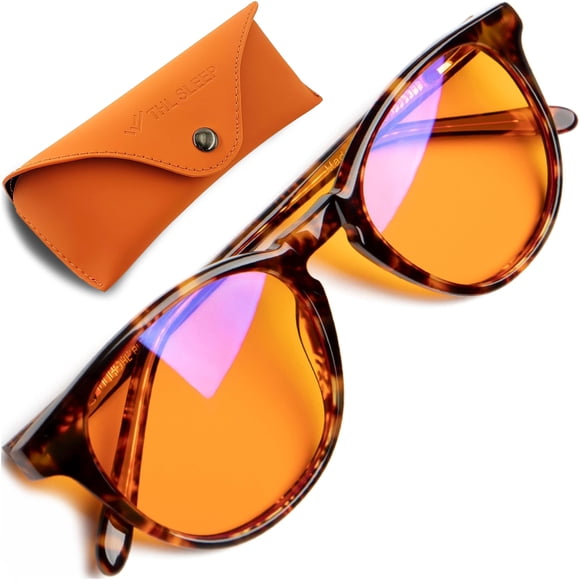 Gafas bloqueadoras de luz azul THL SLEEP naranjas para dormir