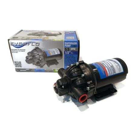 The ROP Shop | 2 Pack Everflo 12 Volt 5.5 GPM Diaphragm Water Pump 60 PSI Lawn Sprayers Boats RV s