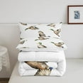 thumbnail image 4 of Mallard Duck Bedding Set Hunting and Fishing Comforter Set Animal Comforter Wildlife White Duvet Set, 4 of 6