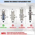thumbnail image 3 of 8561996 Dishwasher Upper Rack Wheel Adjuster WP8561996 for Whirlpool Maytag KitchenAid Magic Chef Dishwasher Upper Dishrack Roller Replacement Parts AP6285708 PS11746477 W10889280 (2Pcs), 3 of 8
