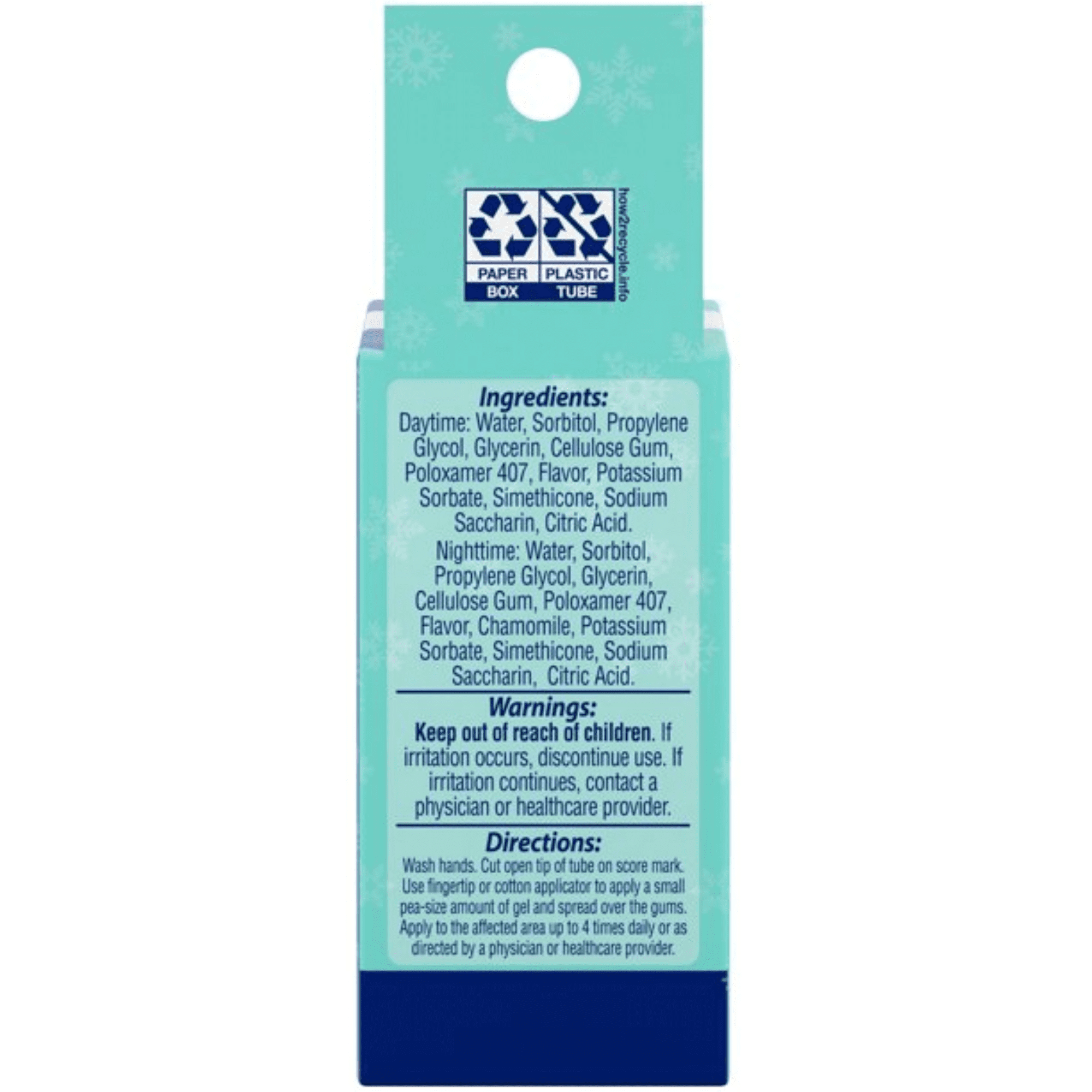Orajel Non-Med Baby Teething Day & Night Cooling Gels Twin Pack Benzocaine Free 0.18 Oz.