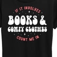 thumbnail image 3 of Instant Message - Books Comfy Clothes - Women's Short Sleeve Graphic T-Shirt, 3 of 6