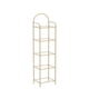 thumbnail image 4 of Librería Hzuaneri, estantería de 5 niveles, vidrio templado y acero dorado, 4 of 9