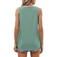thumbnail image 4 of Loose Fit T-Shirts Women'S 2025 Popular Round Neck Short Sleeved 2D Printed Casual Loose And Versatile Vest Suspender,Green Women Blending Shirts 3XL, 4 of 6