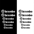 thumbnail image 3 of 6pcs Car Brake Caliper Sticker For Brembo Reflective Lettering Vehicle Decal Zzj, 3 of 4