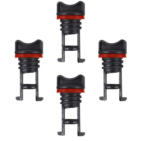 KALLORY 4-Piece Boat Drain Plug Kit with Screw Thread Replacement for Kayak, Canoe, and Marine Accessories