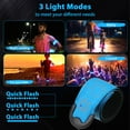 thumbnail image 2 of Transemion 2pack/lot Rechargeable Reflective Running Gear Stay Safe At Night Universal Fit 3 Lighting Modes Blue+2pcs, 2 of 6