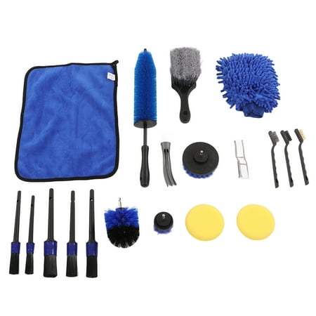 

Car Detailing Brush Kit Soft Wheel Tire Tool Drilling Brush For Dashboard For Exhaust Pipe For Bumper Color B Kit