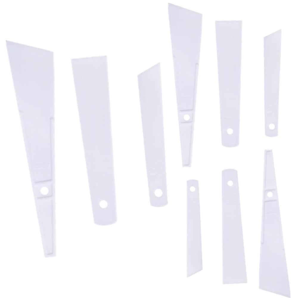 9 Pcs Glue Spreader Set, Glue Smear Sticks 3 Size Plastic Applicator
