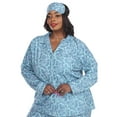 thumbnail image 4 of White Mark Women's Three-Piece Button-Down Pajama Set, 4 of 5