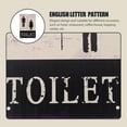 thumbnail image 4 of 2 Pcs Panneau de Toilette Rétro en Métal Panneau d'Identification de Toilette Panneau de Guidage de Toilette pour Supermarché, 4 of 6