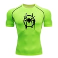 thumbnail image 5 of Camiseta de compresión para hombre, camiseta de manga corta para gimnasio, culturismo, fitness, camisetas deportivas de secado rápido para hombre, camisetas deportivas para correr, ropa deportiva para, 5 of 5