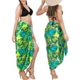 thumbnail image 5 of LA LEELA Womens Beach Skirt Wrap Swimsuit Cover up Bathing suit Bikini Wraps Cover ups Sarong for Women One Size Epistomatic, Green, 5 of 5