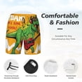 thumbnail image 5 of Haiem Cool Dinosaur Playing Guitar Men'S Quick-Dry Swim Trunks: Comfortable Beach Shorts With Mesh Lining And Pockets - Ideal For Swimming And Sunbathing Medium, 5 of 9