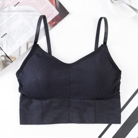 Womens Crop Tops Vest Bustier Tank Tops Lady Padded Bra Lace Sexy Lingerie