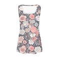 thumbnail image 4 of UPPADA Pleated Tank Tops for Women Summer Loose Fit Tunics Tops Crewneck Floral Print Sleeveless Shirts Comfy Loose Fit Long Flowy Tops ,XXL Multicolor Tank Tops, 4 of 6