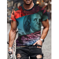 thumbnail image 2 of Camiseta informal con estampado 3D para hombre, ropa cómoda de hip hop, verano 2024, 2 of 5