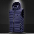 thumbnail image 4 of Kureaily New Fall And Winter Vest Removable Cap Sleeveless Cott On Clothing Men's Undershirt Warm Cott On Coat Jacket, 4 of 5