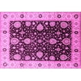 thumbnail image 1 of Ahgly Company Indoor Rectangle Oriental Pink Traditional Area Rugs, 7' x 10', 1 of 4