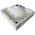 thumbnail image 4 of ALFI brand AB104 White 15" Round Corner Wall Mounted Porcelain Bathroom Sink, 4 of 6