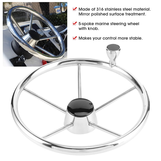 Steering Wheel Replacement, Boat Supplies Boat Steering Wheel 13.5In For Marine Boat For Boat