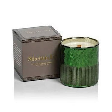 SIBERIAN FIR Zodax Antique Green 6 oz Scented Jar Candle with Gift Box