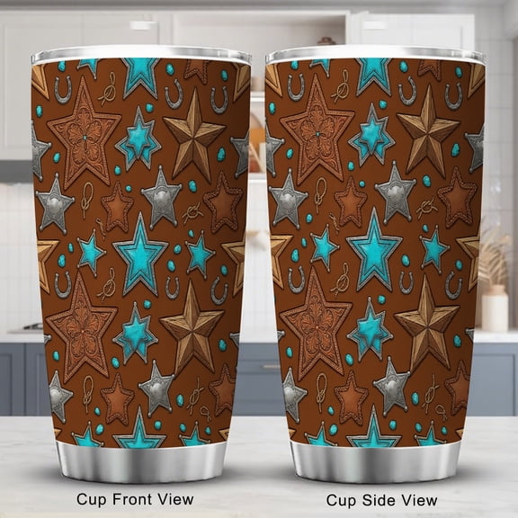 Patriotic Stars Stripes Tumbler 20oz for Holiday Birthday Party Favors 4th of July Independence Day with Lid Travel Coffee Cup