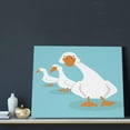 thumbnail image 3 of Naloa Three White Geese Print Canvas Bathroom Wall Art,Bathroom Wall Art Decoration, Canvas Poster Prints,Decorative Paintings for Living Room, Bathroom, Kids Room, 3 of 6