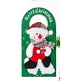 thumbnail image 2 of YOHAVEN Christmas Door Hanger Decorations Santa Snowman Moose Door Knob Ornament Merry Christmas Hanging Sign for Front Door Mantle Furniture Handle Indoor Home Holiday Party Decor, 2 of 5